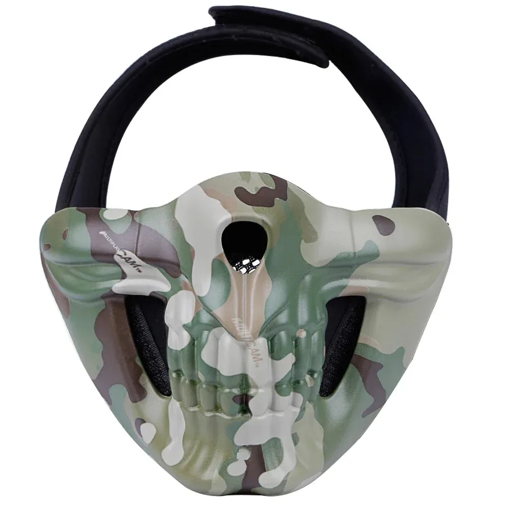 Máscara táctica calavera media cara – Airsoft, Paintball, Caza - imagen 3