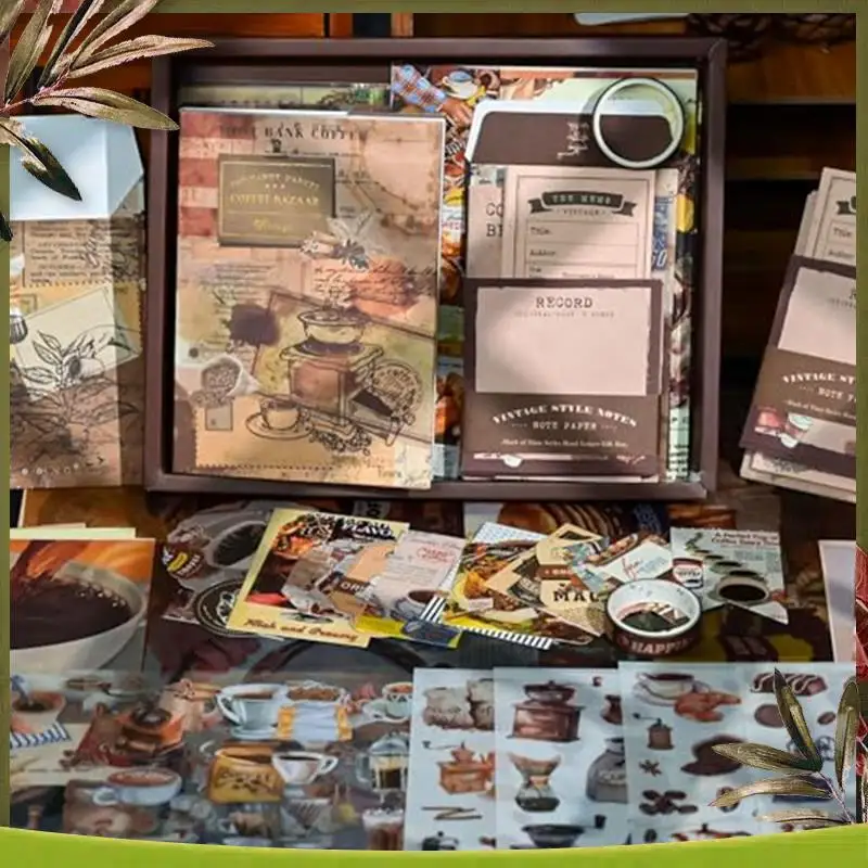 

New-Scrapbooking Kit, Vintage Collection, Perfect For Bullet-Scrapbooking Materials, Planner DIY Art Crafts