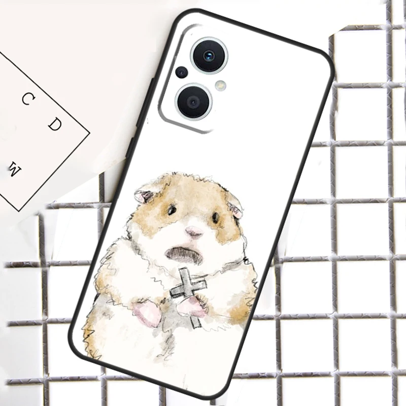 หนูแฮมสเตอร์ศิลปะสําหรับOPPO Reno 8 7 Lite 8T 10 11 12 13 14 Pro 11F 12F 13F 14F OPPOค้นหาX8 X5 X6 Proกรณี