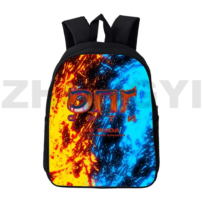 12/16 Inch Og Buda Russia Rapper Backpacks Quality Nylon Laptop Executive Backpack Men Boys School Backpack for Primary Students