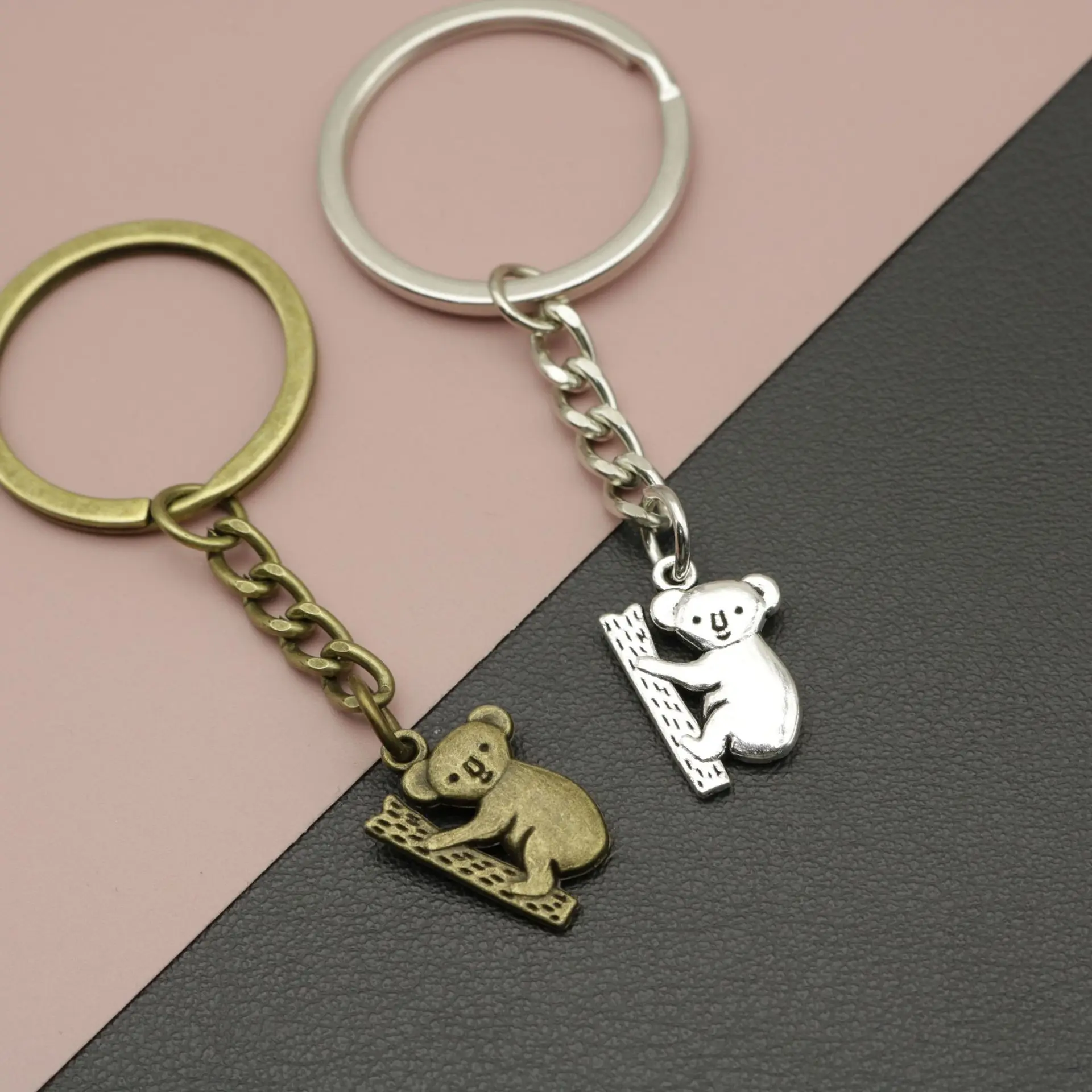 australia keychain Koala Animal Keyring Pendant Women Man Jewelry Accessories Gift