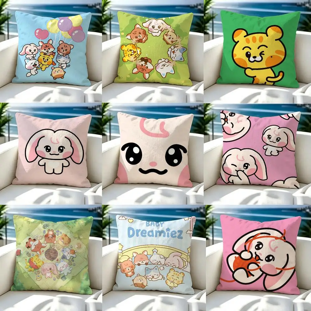 IP BABY Dreamiez Cushion Cover Premium Skin‑Friendly Short Plush Pillow Cover, Airy Casual Cushion for Hotel Homestay