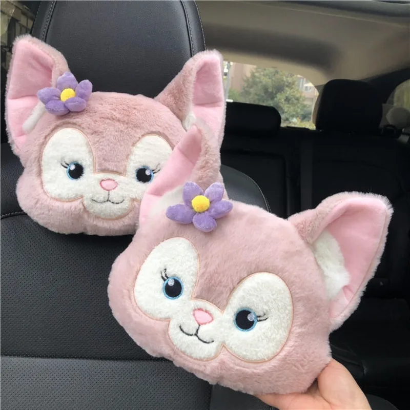 MINISO car high-quality plush neck pillow cushion, Disney cartoon anime comfortable cushion, car interior decoration products