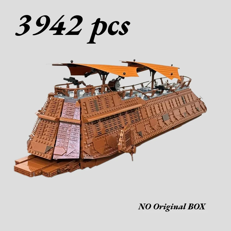 2025 New Ucs Jabba's Sail Barge Building Block Classic Sailboat Model Bricks Assembly Toys Kids Adult Birthday Gifts Moc 75397