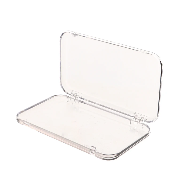 Rechteckige, transparente Kunststoff-Schmuckschatulle, Aufbewahrungsbox für Press-On-Nägel mit Deckel, Display-Organizer für künstliche Nägel, Salon-Organizer-Behälter – Detail 14