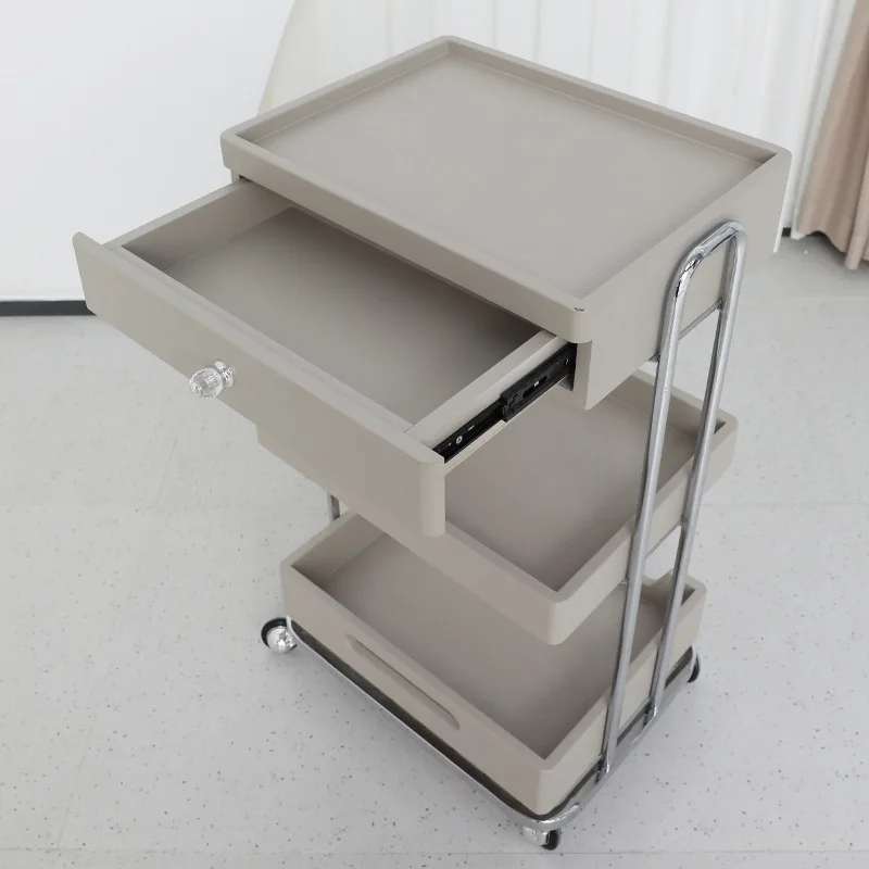 Beauty Cart Beauty Salon Cart Shelf Small Bubble Instrument ABS Plastic Multifunctional Tool Cart Storage