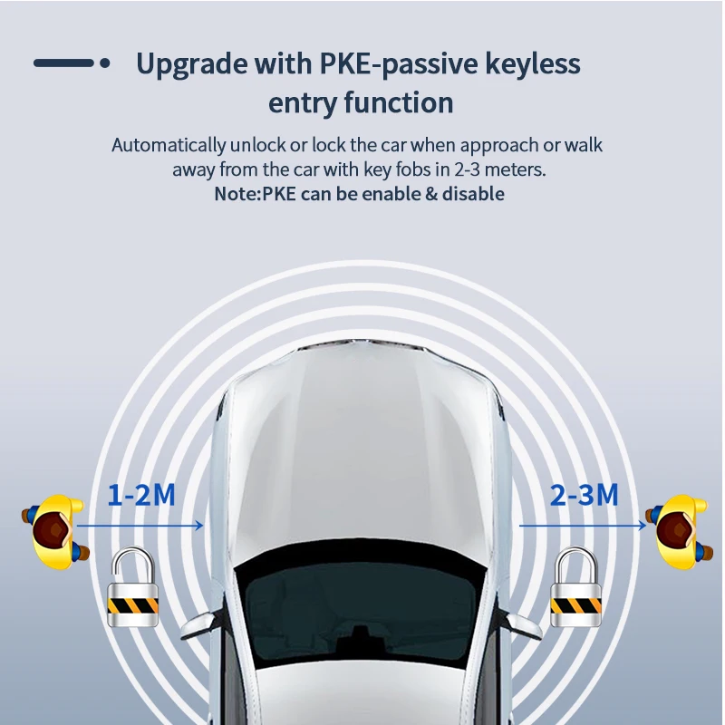 EASYGUARD-Kit de clé intelligente PKE pour véhicule Mercedes, FBS4, bouton de démarrage OEM d\'usine BE4