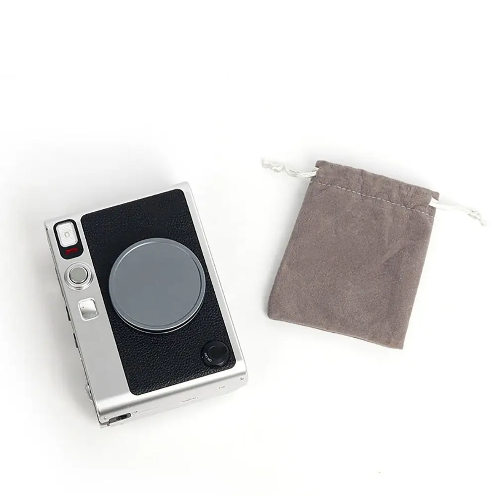 Tapa de lente de aleación de aluminio impermeable a prueba de polvo, cubierta de lente de cámara instantánea, esponja amortiguadora para Fujifilm instax mini EVO