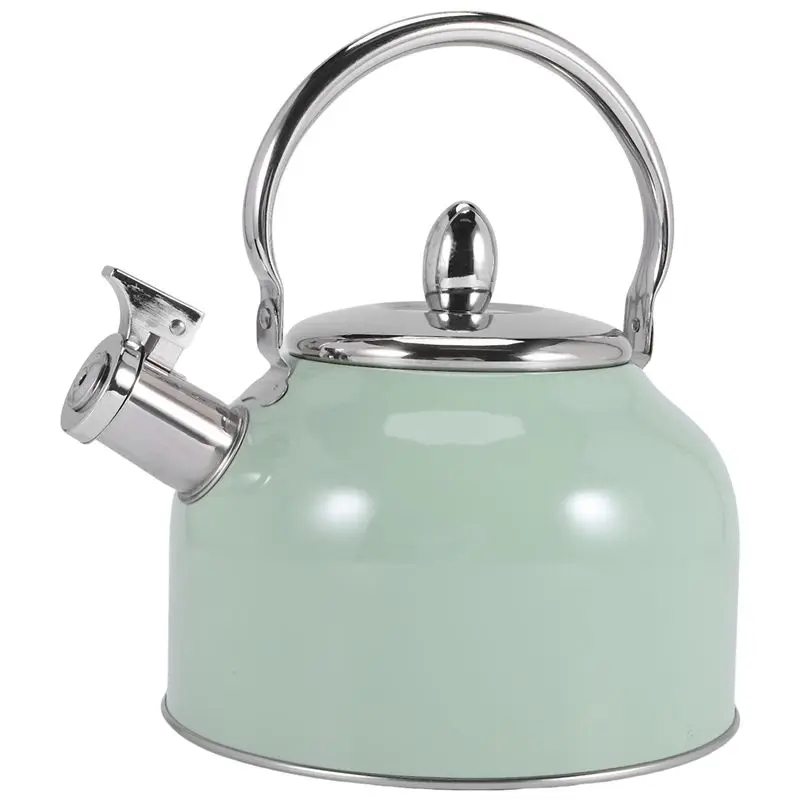 AT02-2.5L Whistling Kettle For Gas Stove All Stovetops Stainless Steel Coffee Tea Kettle Gas Teapot