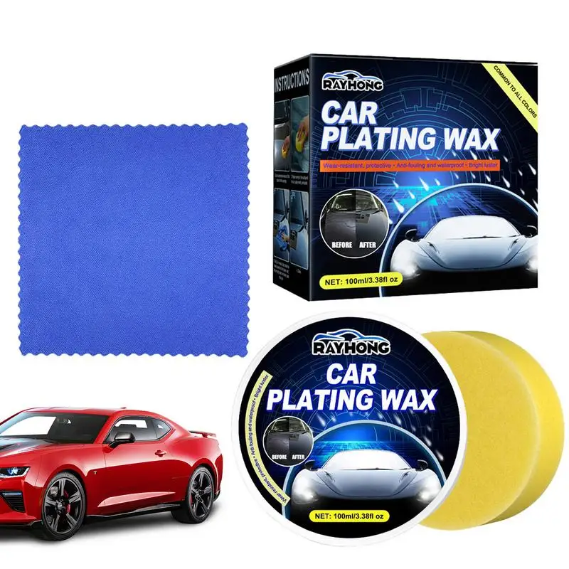 

Crystal Car Wax Kit CrystalCoating Set Quick Top Coat Care Wax Polish Hard Glossy Wax Coating Care Waterless Protection Shine