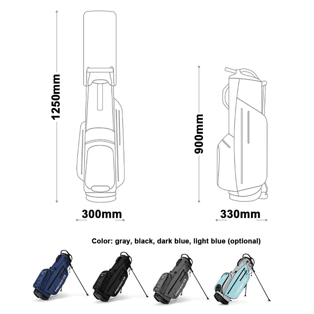 Sacca da golf portatile con staffa per bretelle Sacca da golf con supporto per supporto Sacca da golf leggera Pacchetto rack da golf antifrizione