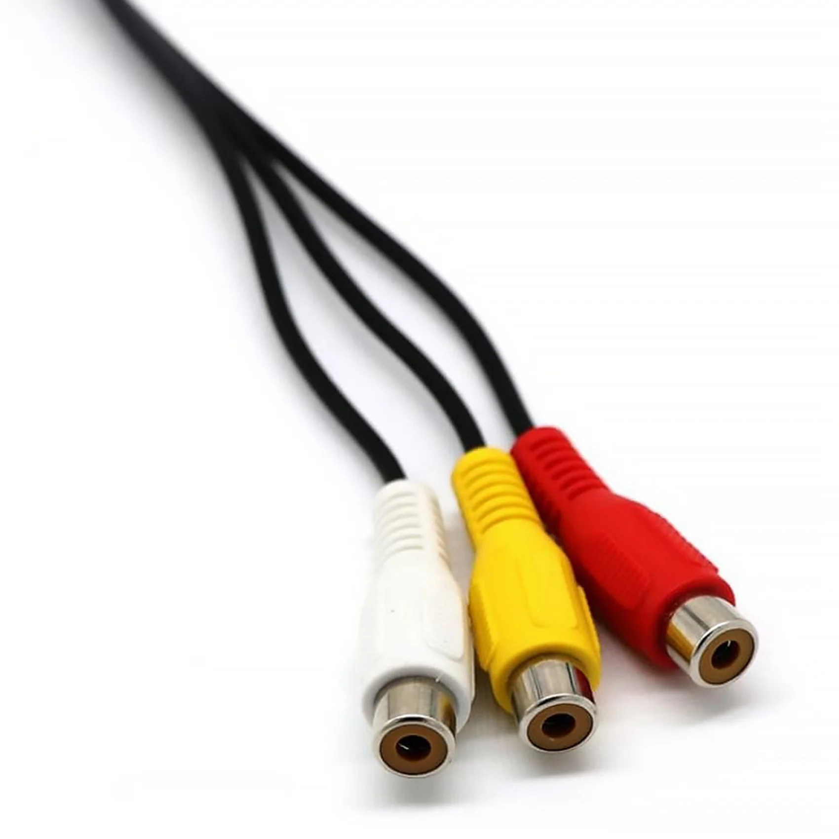 2X USB To 3RCA Cable USB Female To 3 RCA Rgb Video AV Composite Adapter Converter Cable Cord Connector Lead