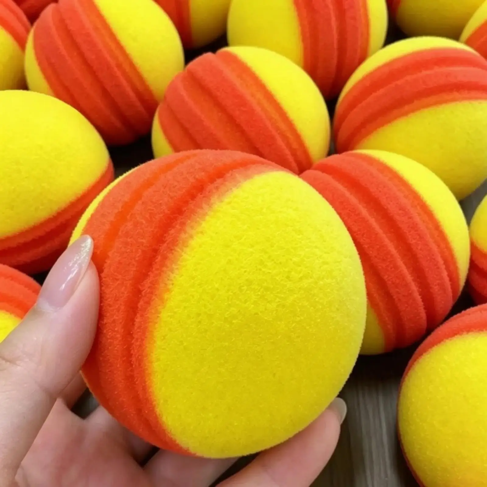 Low Noise Indoor Pickleball for Beginners and Pros Polyurethane Core with Red Grooved Surface for Easy Visibility on Court