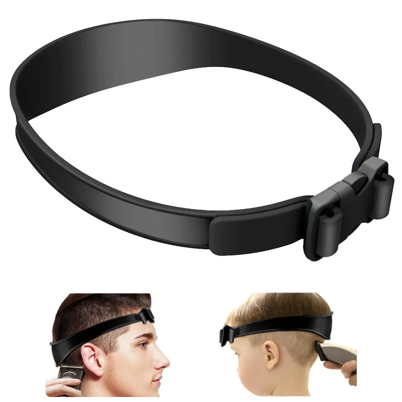 Plantilla ajustable de silicona curva para corte de pelo DIY, guía de corte de pelo, herramienta de corte de pelo de segundo nivel