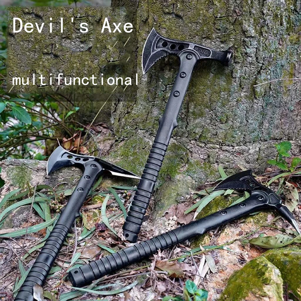 Original direct sales battle axe, outdoor multi-purpose axe, mountain cutting, firefighting camp, camping, jungle axe