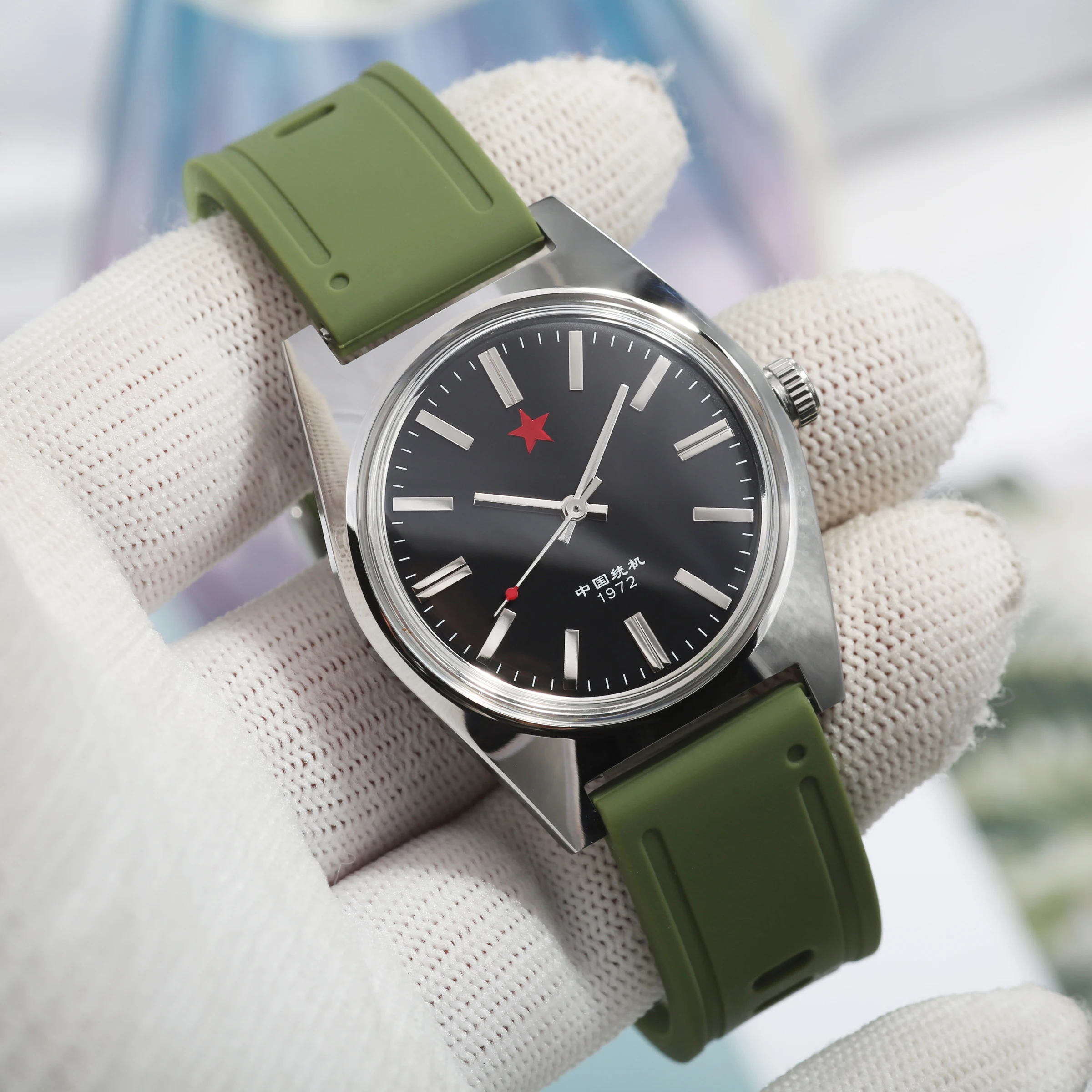 

Red Star Men’s Mechanical Watch Shanghai 7120 Manual Mechanical Movement 36Mm Retro Chinese Watch Suitable for Men’s Gifts