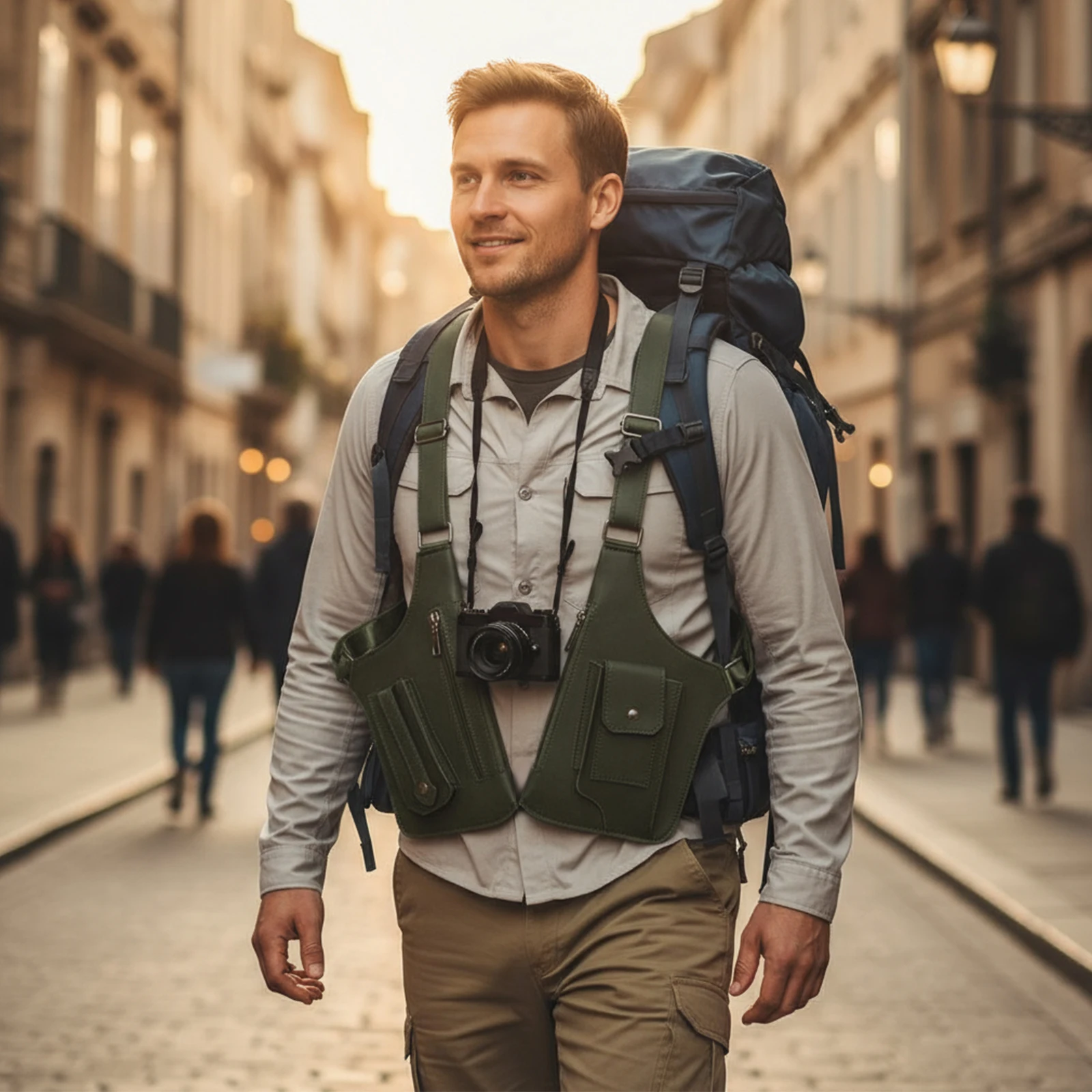 

Сумка подмышки из искусственной кожи с двойным плечом, сумка на плечо с несколькими карманами, противоугонные сумки-кобуры для мужчин и женщин, путешествия на открытом воздухе