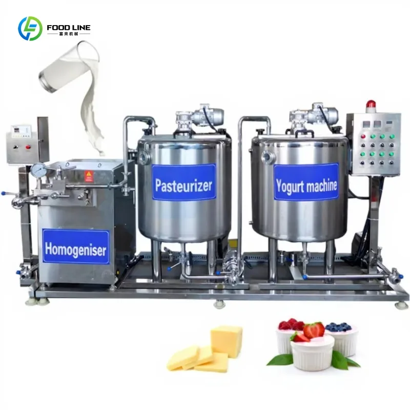 Fully Automatic Commercial Greek Yogurt Production Line Small Complete Batch Pasteurization Milk Yogurt Maker For Factory