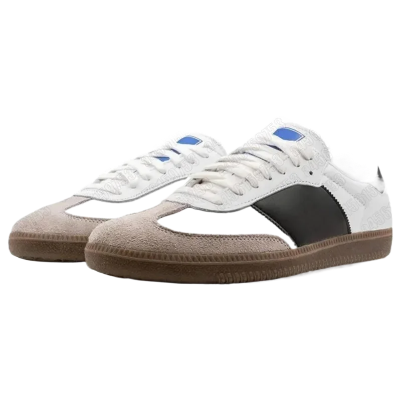 أحذية رياضية كلاسيكية من Sambas مصنوعة من الجلد الأبيض الأصلي للرجال والنساء أحذية كرة قدم داخلية ملابس غير رسمية منخفضة ‮ 54-63 إيزيس أديداس