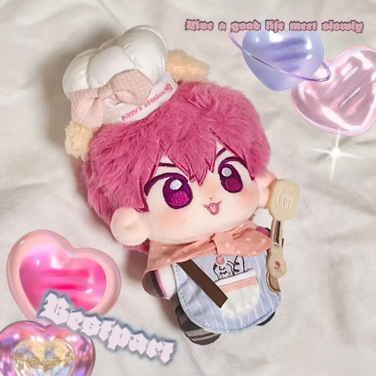 

in stock 10cm Virtual Idol Plave Cai Bambi Cotton Doll Printed Cute Decorative backpack pendant Doll fans birthday gift toys