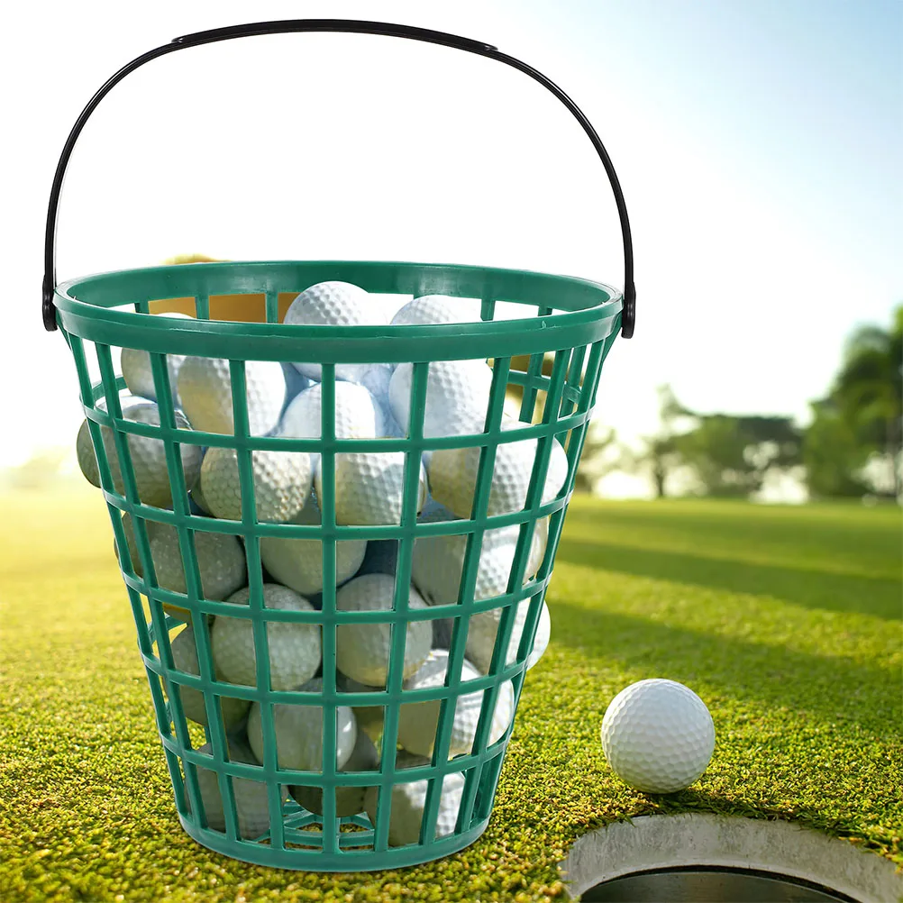 

2 Pcs Baskets Golf Pick up Ball Organizer Storage Holder Replacement Container Green