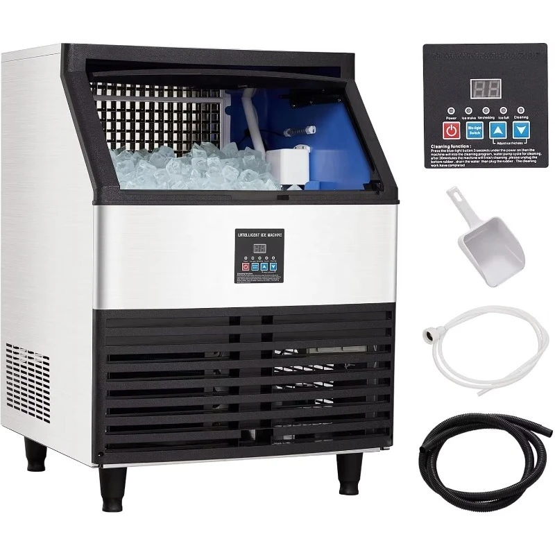 

Approval Commercial Ice Cube Maker Producing Machine Price 100kg Square Ice Machines