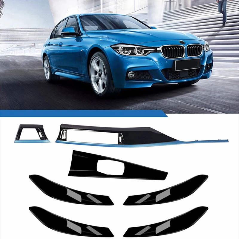 7Pc/Set Door Pull Handle Cover Panel Air Vent Trim Auto Accessories For BMW F30 F31 F34 F36 3/4 Series 2012-2018