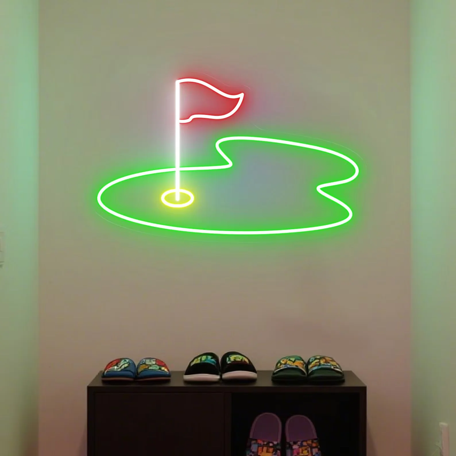 Golf Course Neon Sign, Custom Name Golf Club Neon Sign , Man Cave Golf Decor, Home Golf Wall Art, Gift for Golf Lovers