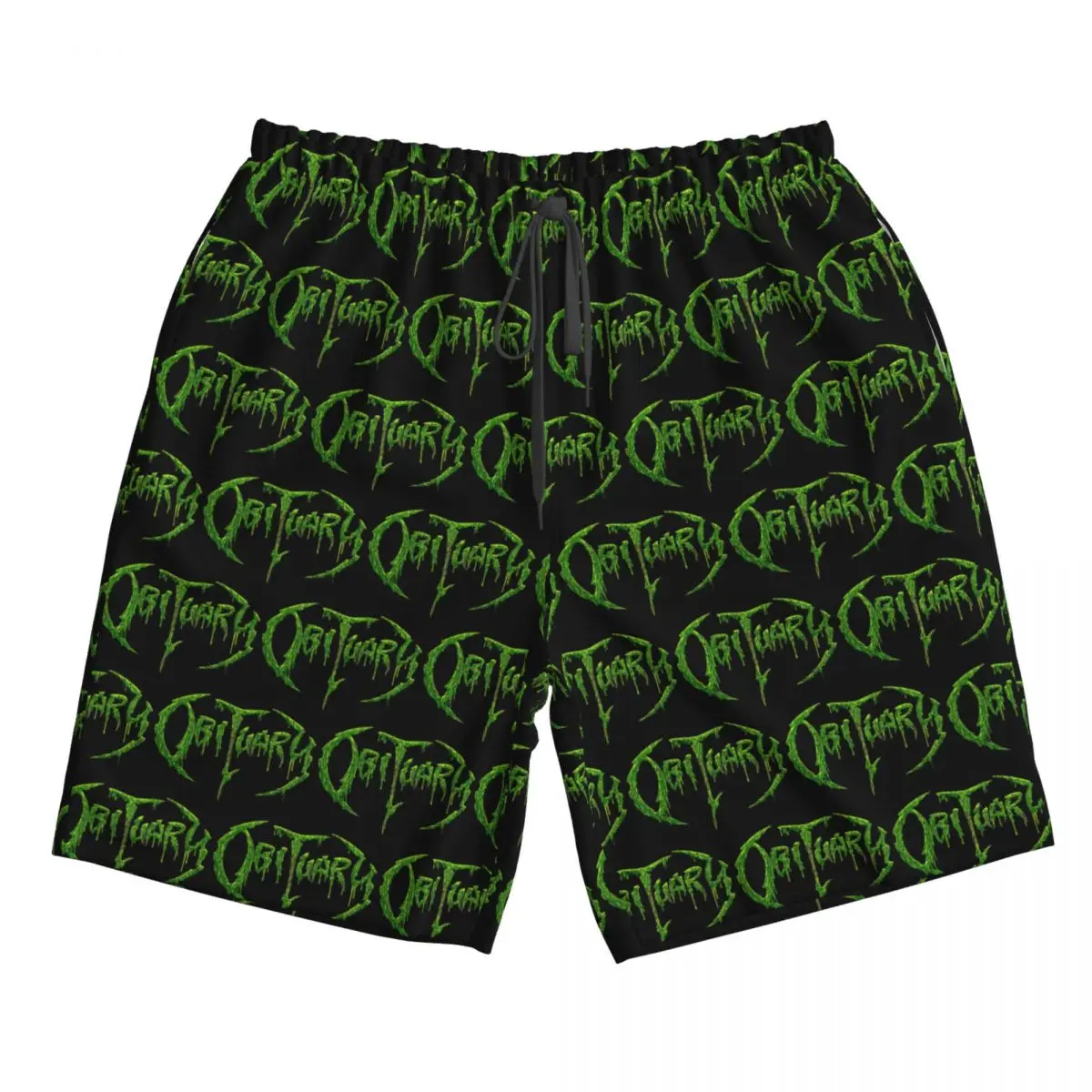 

Adult Obituary Band Logo Death Metal Trucker Trunks Beach Board Shorts Casual Quick Dry Swim Summer Men Pants