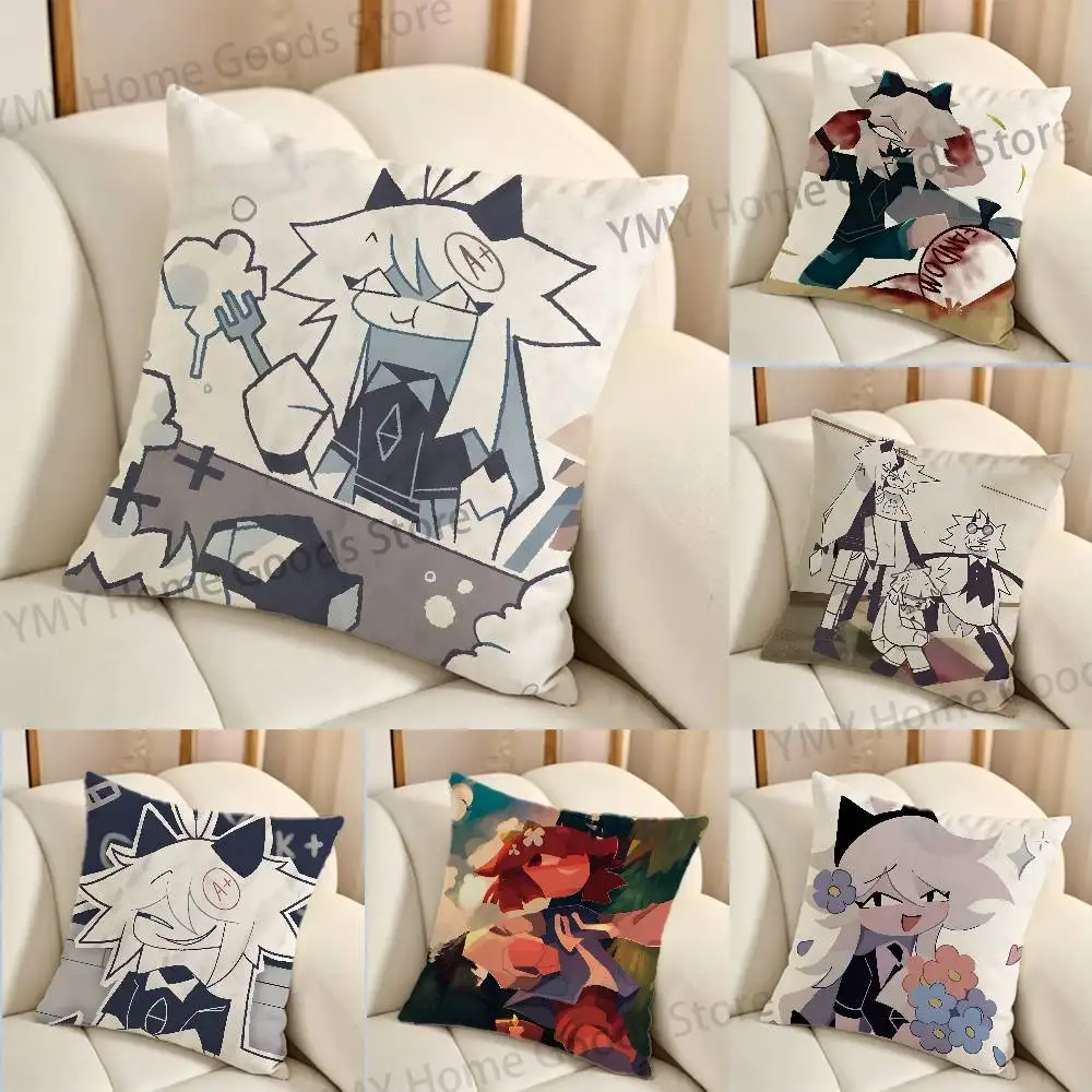 Funda de cojín cuadrada con estampado circular de Alice Oliver Katie Agetha Engel, funda de cojín cuadrada para decoración de sala de estar y dormitorio