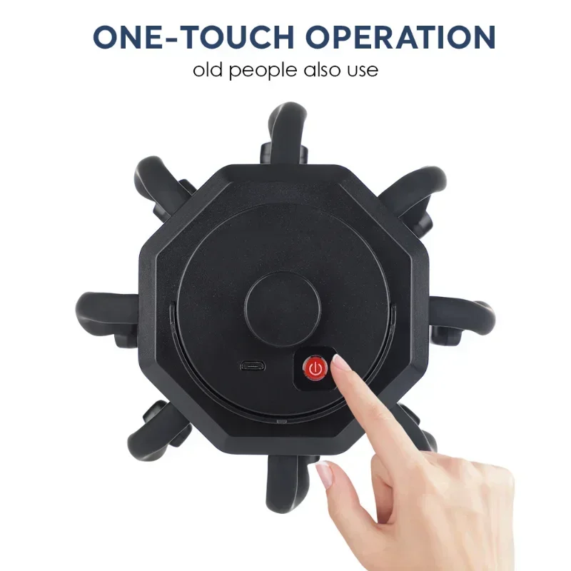 مدلك الرأس الكهربائي مدلك الأخطبوط 20 عقد 5 طرق مدلك فروة الرأس 2 عقد طويل للغاية جهاز العلاج بالضوء الأحمر