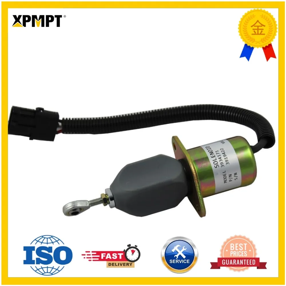 Fuel Shut Off Solenoid For Ford 5.9L 8.3L Cummins Diesel 2-1/2 Bolt Spacing Replacement Part