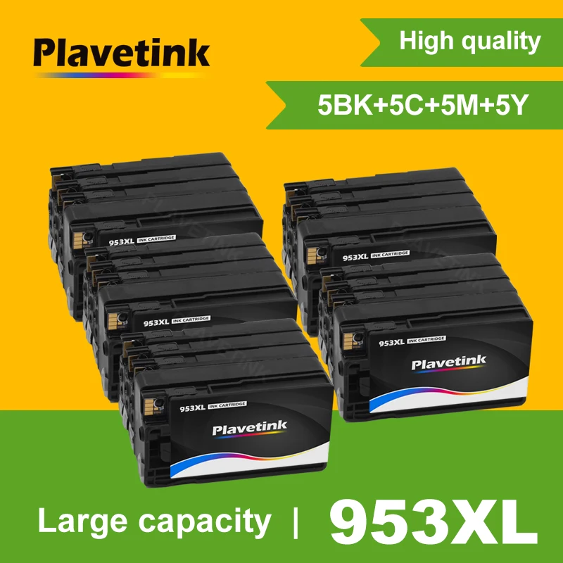 Plavetink 5Set 953 953XL For HP Ink Cartridge For HP OfficeJet Pro 7740 8710 8715 8720 8730 8740 8210 8216 8725 Printer