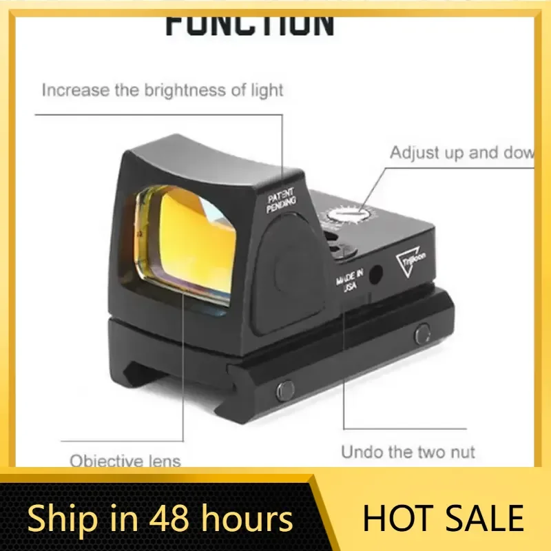 High-definition Iris Adjustable and Zeroable Metal Optical RMR Holographic Red Dot