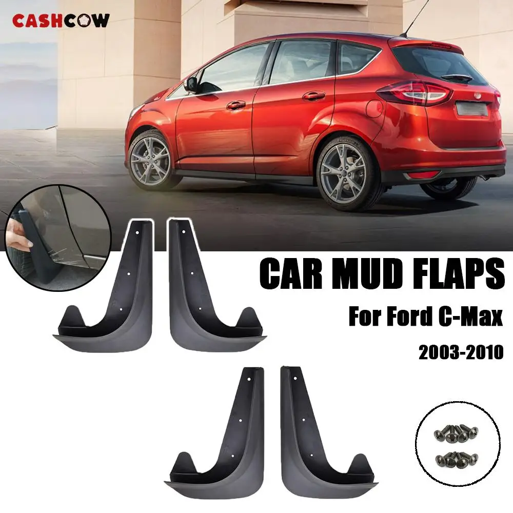 4pcs Front Rear Mud Flaps Mudflaps Splash Guards Mudguards For Ford C-Max Focus Grand 2003 - 2010 2004 2005 2006 2007 2008 2009