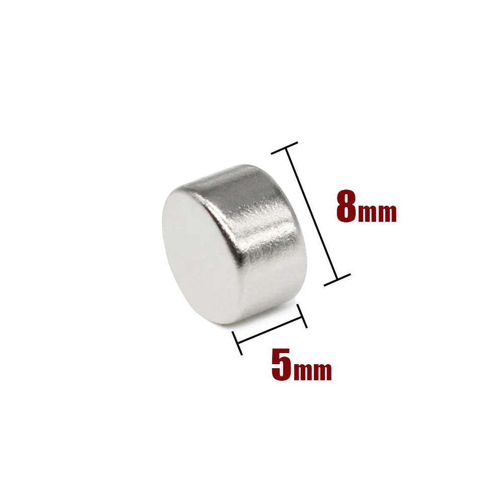 10/20/50/100/150/200 個 8x5mm ミニ小型円形磁石 8x5mm 家庭用冷蔵庫、オフィス DIY 8x5mm