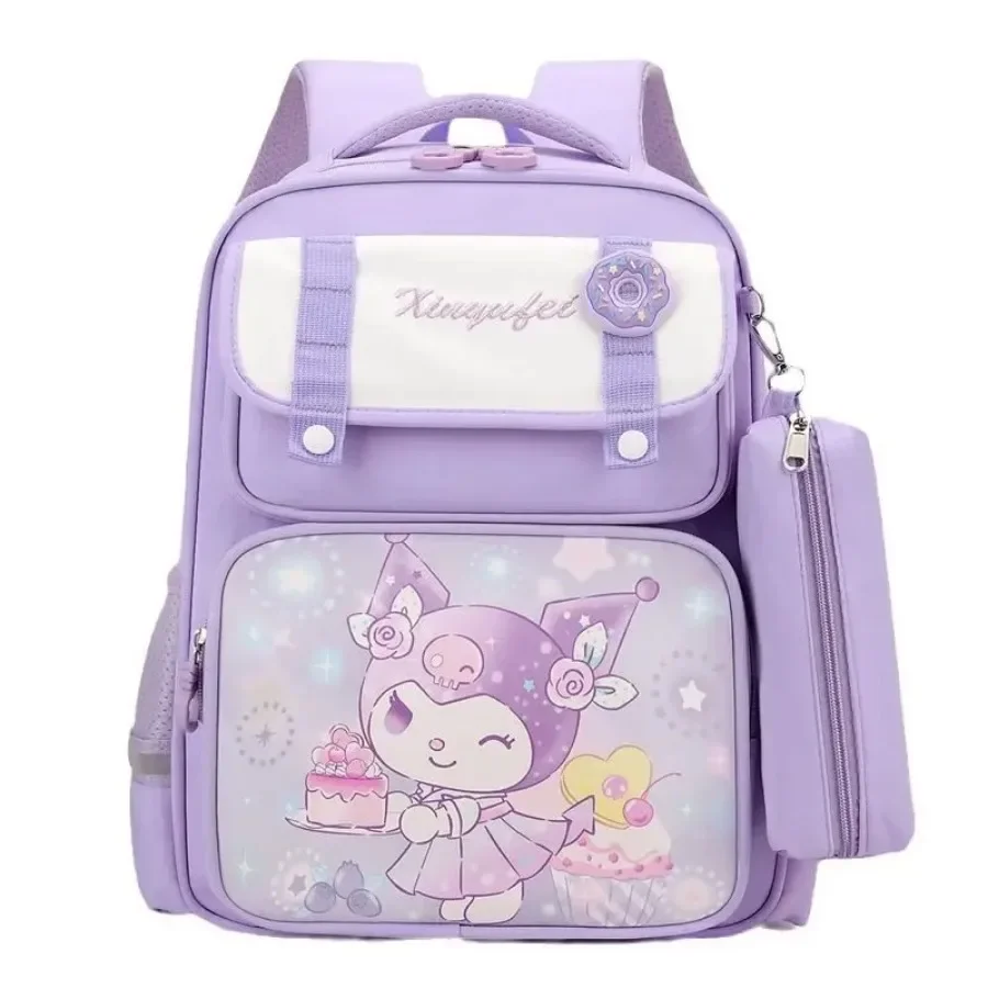 Sanrio Kuromi My Melody Cinnamoroll Children's New Cute and Creative Cartoon Pattern Burden-reducing Spine Protection Backpack