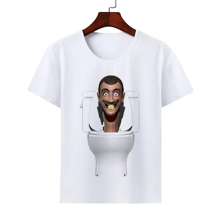 Camisetas de inodoro Skibidi para niños, divertidas camisetas de Cosplay con estampado de personaje de Anime, camisetas gráficas de Titan Speakerman, hombres jóvenes