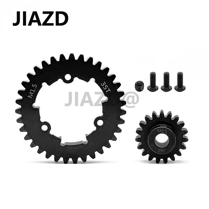 

CNC 45# HD Steel 1.5Mod 35T Spur Gear and 12T 13T 20T 30T Pinion Gear Set for 1/5 X-Maxx XMAXX 1/6 XRT Upgrade Parts