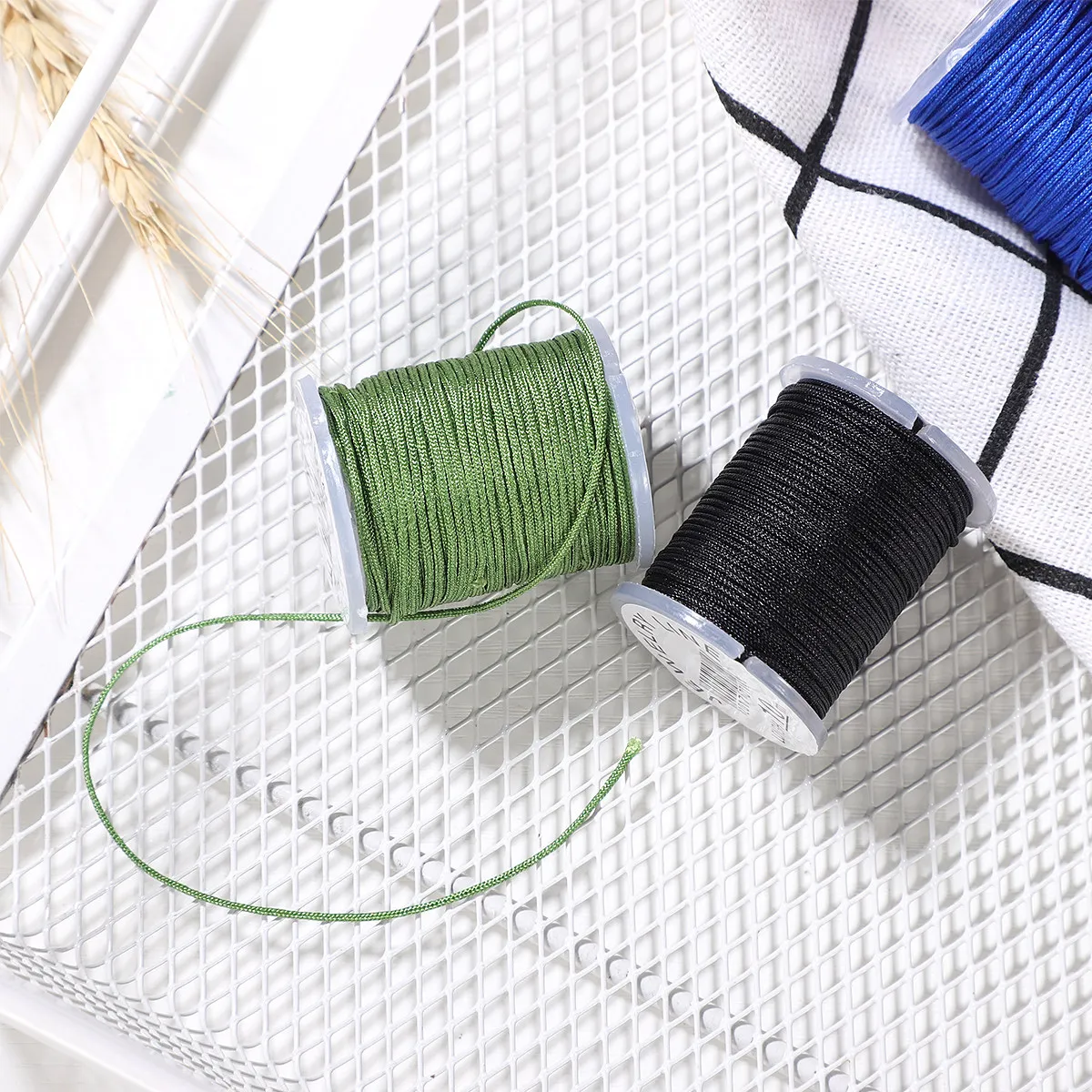 0.8mm Nylon Craft Cord for Jewelry Making Beading Macrame Chinese Knotting Quilting Binding Sewing Camping DIY Projects