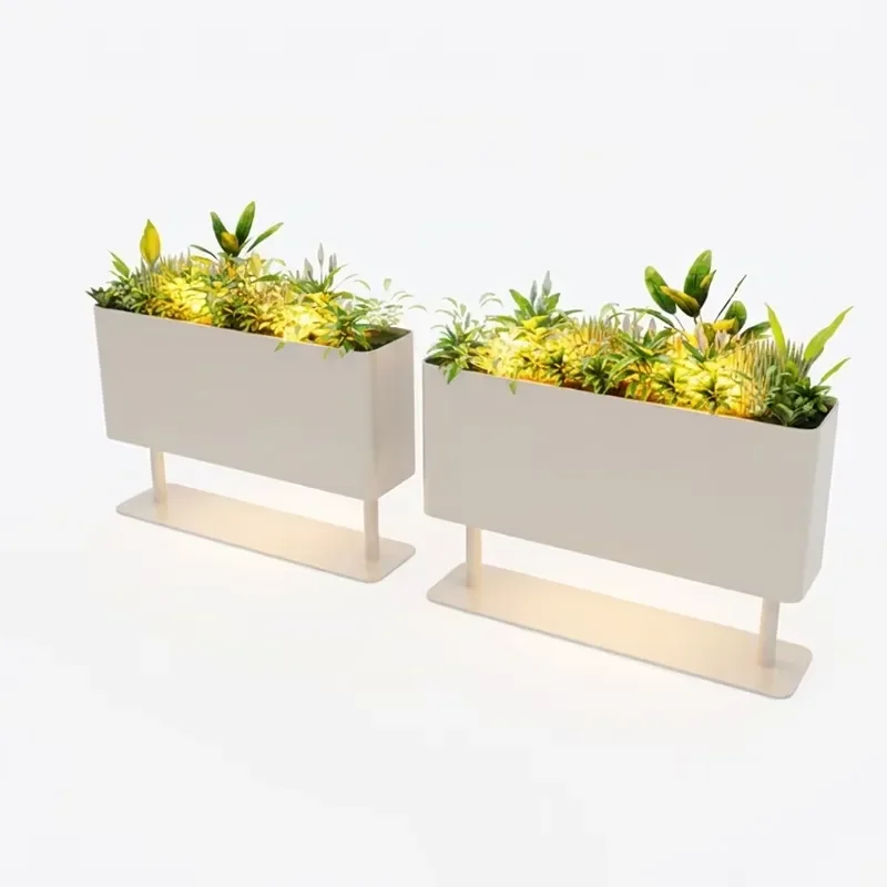 for  Weathering Steel Garden Flower Pot Custom Metal Planter Suitable  Backyard Landscape Design