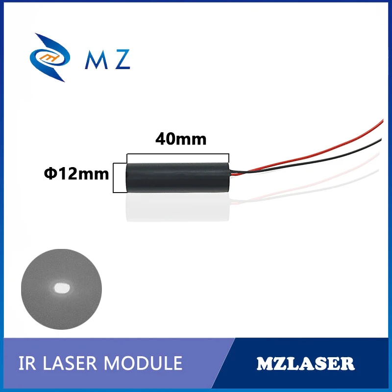 Imagem -02 - Módulo Infravermelho do Diodo Laser do Ponto do ir Compacto D12 mm 808nm 50mw Venda Quente Venda Quente