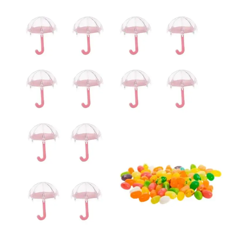 Umbrella Candy Box 12Pcs Innovative Candy Case Umbrella Shape Candy Box Candy Case Container Wedding Decoration Party Supplies