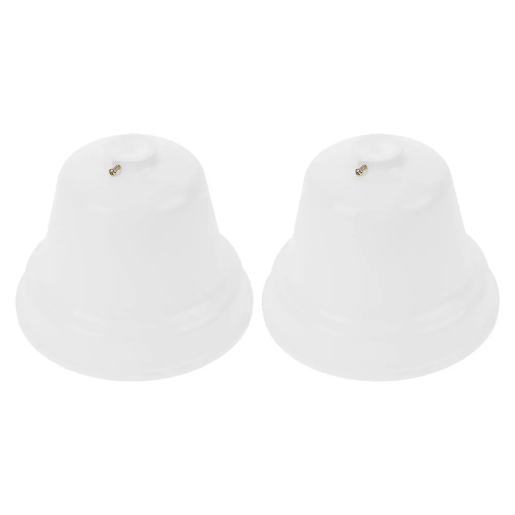 

2Pcs Ceiling Fan Canopy Cover Extensive Coverage Easy Clean Simple Installation Decorative Accessory Fan Bottom Cover