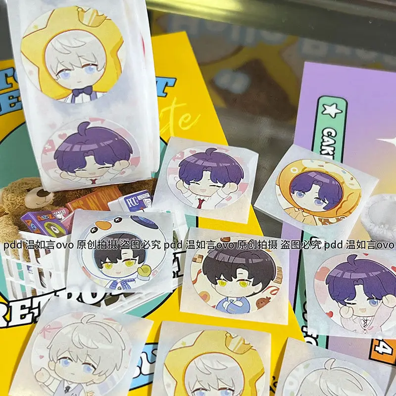 Love and Deepspace Tape Sticker Xavier Zayne Rafayel Game Goods Sealing Sticker Cute IPAD Phone Case Decor Student Stationery