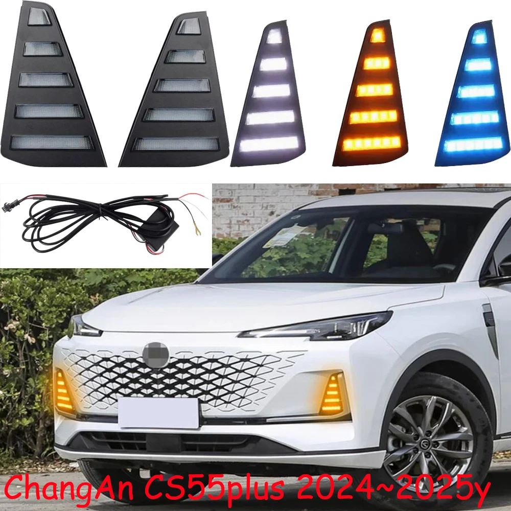 

car accessories CHANG AN bupmer head light changan CS55 PLUS daytime light headlight 2024~2025y daytime light ChangAn fog lamp