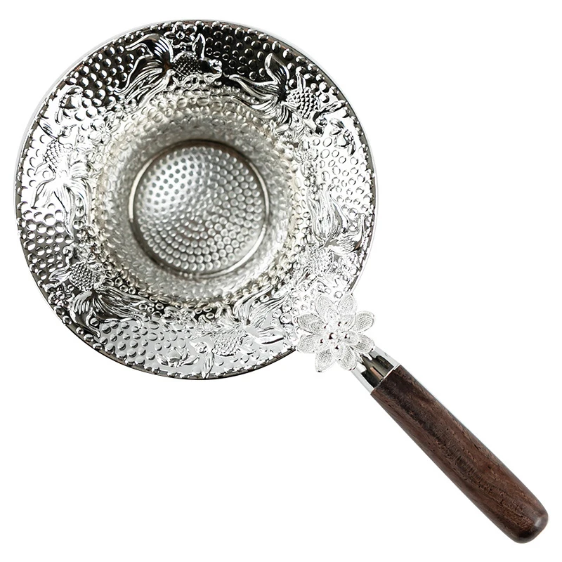 Useful Tea Infusers Kitchen Accessories Metal Mesh Tea Strainer Stainless Steel Filter Sieve Teaware Lace Tea Drain