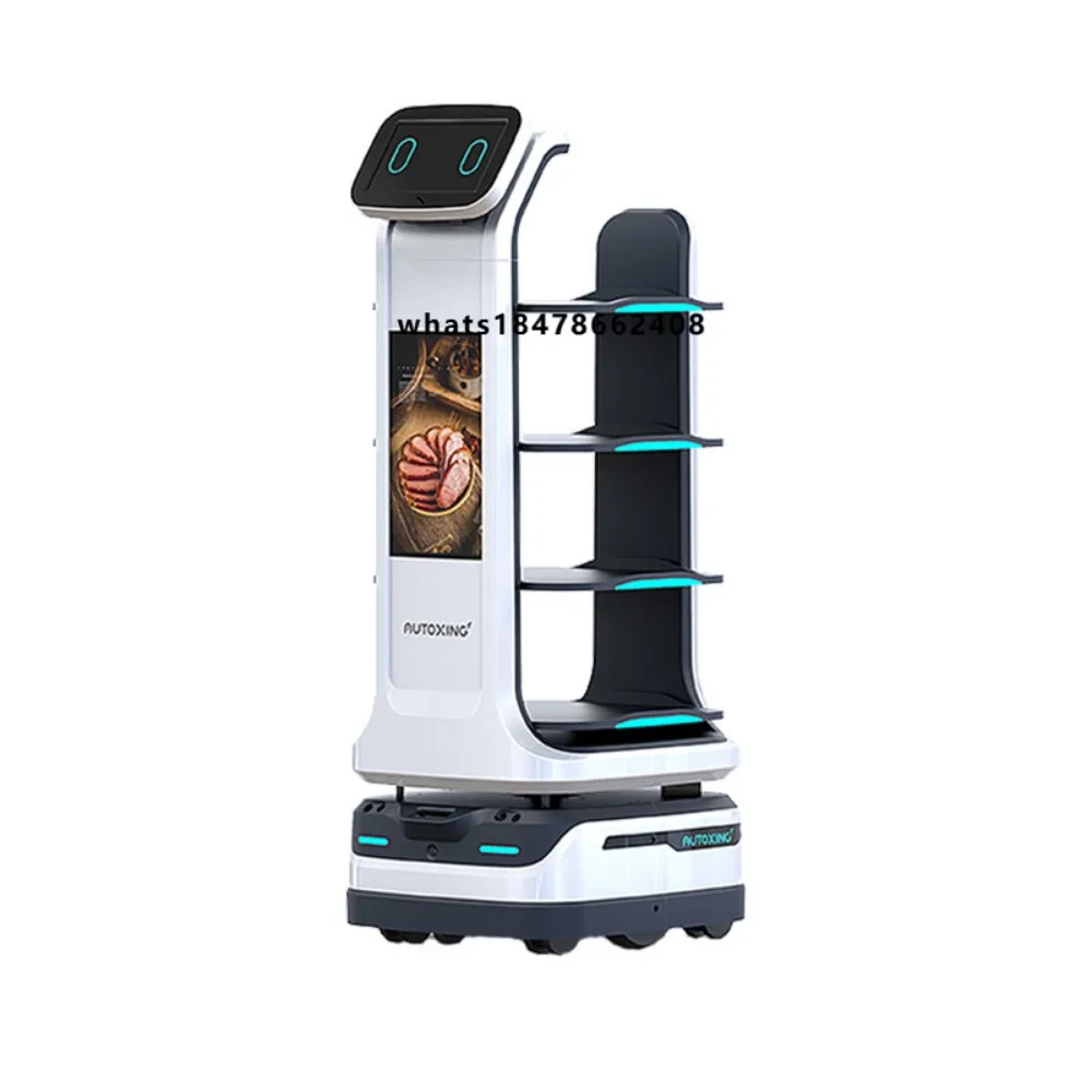 Dining Robot High Quality for Dining Room Restaurant Food Serving Receptionist Robot Waiter Food Truck Mobile Meals Trailer