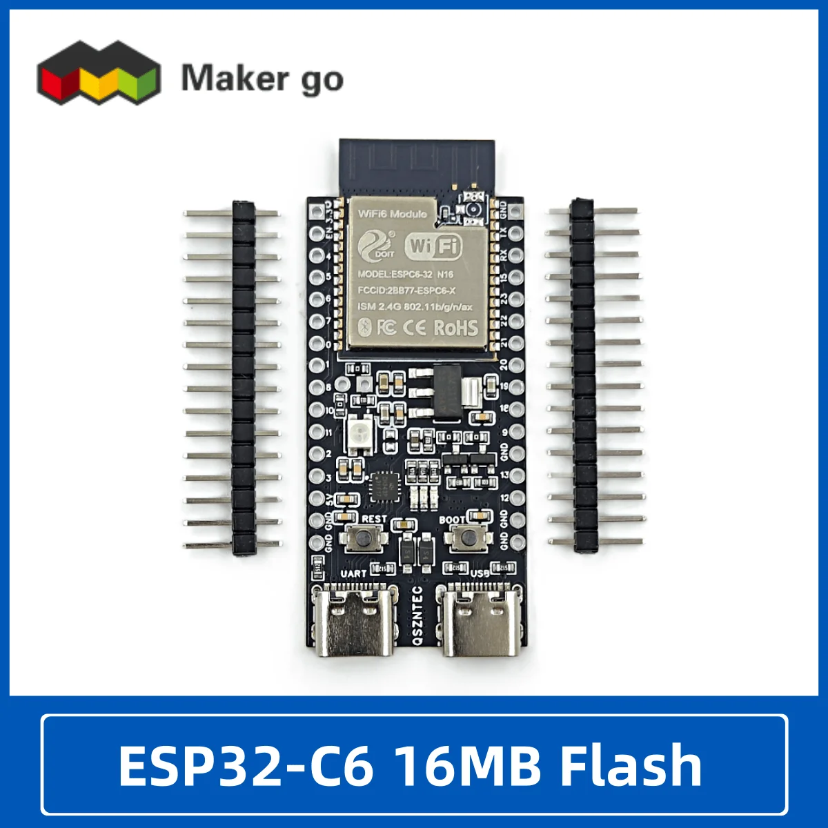 ESP32-C6 16 メガバイトフラッシュ ESP32 WiFi + Bluetooth モノのインターネット ESP 開発ボードコアボード ESP32-C6-DevKit N16 Arduino 用