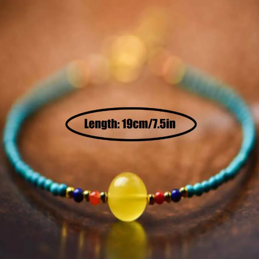 Handmade natural Turquoise beads bracelet, men's cuff button bracelet, Ramadan prayer bead bracelet,daily wear view 5